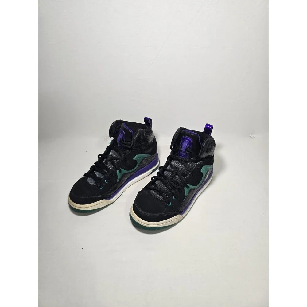 Air Jordan Flight TR 97 Mid ‘Black Grape Purple New Emerald 4Y